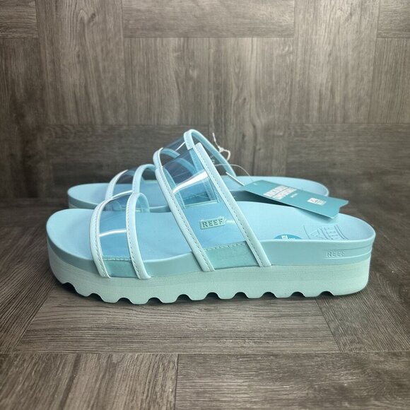 REEF Vista Hi Energy Women's size 9 Light Blue Cushion Comfort Sandals - Picture 5 of 8
